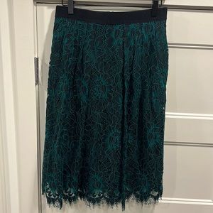 New York & Company - Eva Mendes green lace skirt